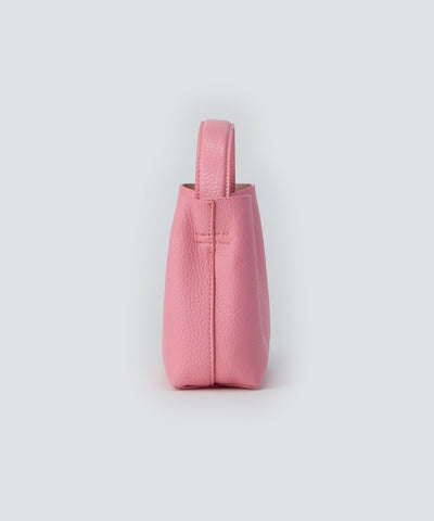 即購可　[MoonKnife]　 編み　ピンク　バッグ A'GEM/9 × .kom 『NIIER NOR/ニア ノア』 LACE-UP QUILTING DUFFEL BAG