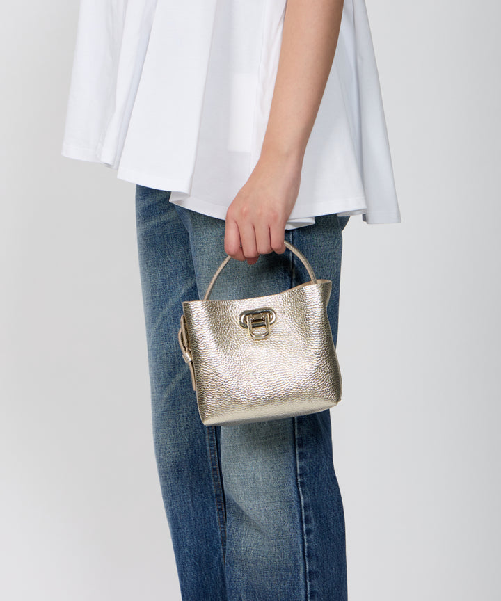 PELLICO BAG | ANELLI TURN LOCK MINI バッグ GOLD - アマンオンライン