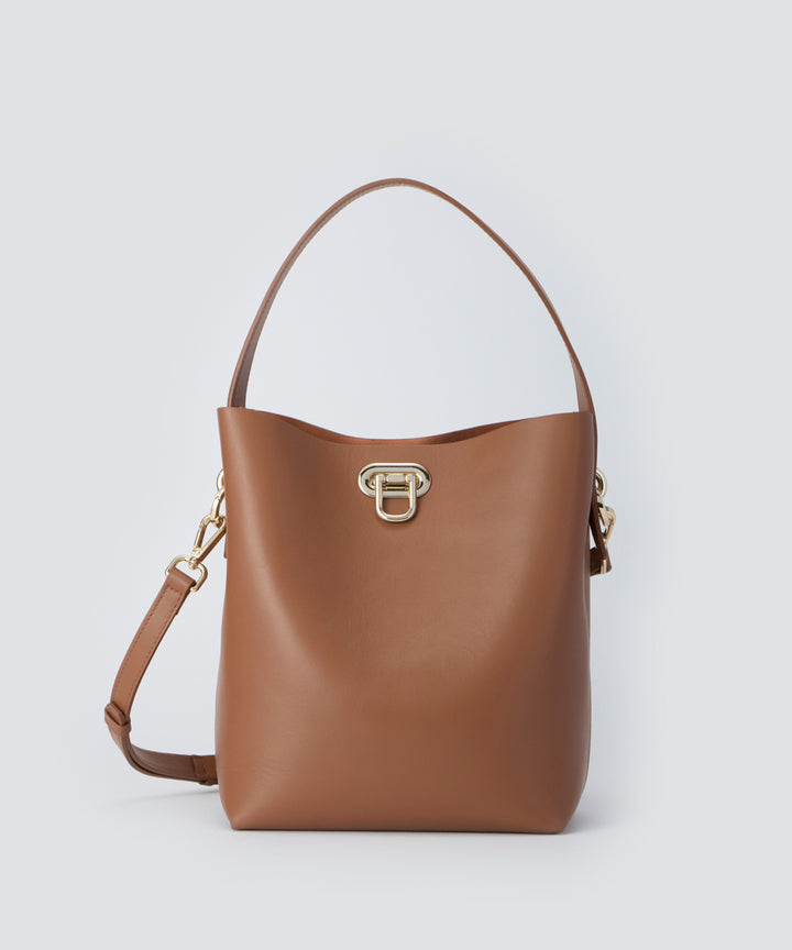 PELLICO BAG | ANELLI TURN LOCK GRANDE バッグ CAMEL - アマン