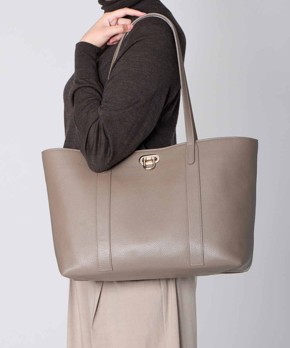 PELLICOバック PELLICO BAG | ANELLI TURNLOCK TOTE バッグ TAUPE - アマンオンライン
