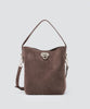 ANELLI TURN LOCK  GRANDE バッグ スウェード CHOCOLATE