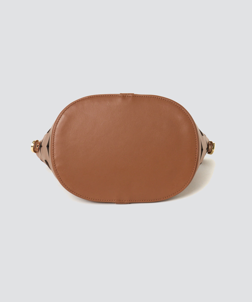 PELLICO BAG | ANELLI HANDLES MINI バッグ CAMEL - アマンオンライン