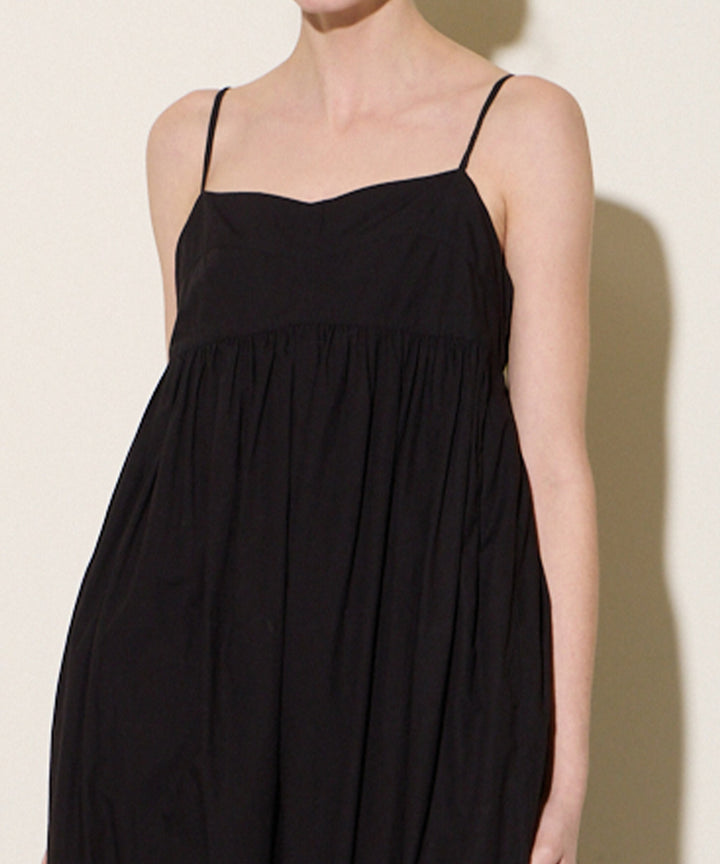 黒いレースストラップドレス PROTAGONISTA | Lace Long Strap Dress レース ストラップ