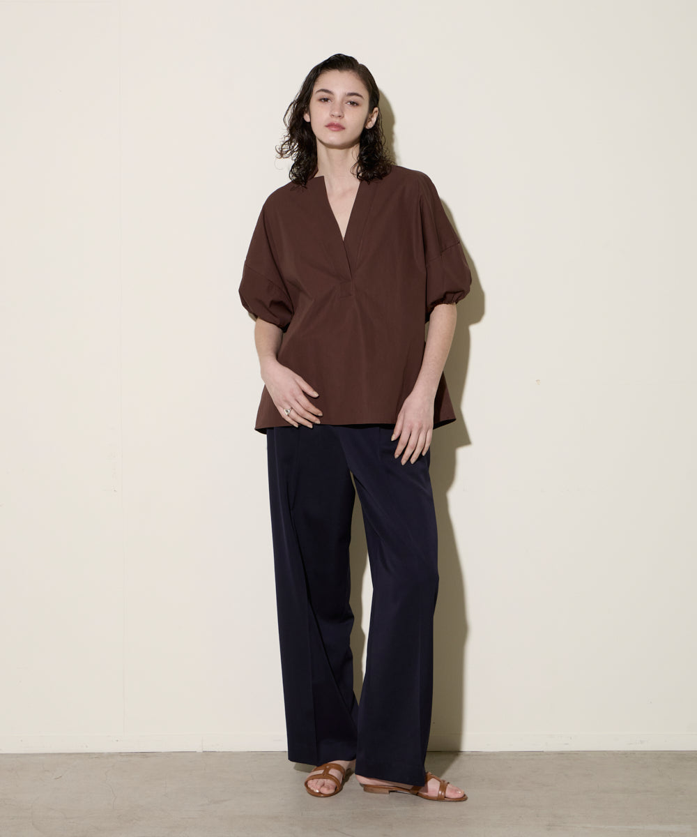 Gather Sleeve Skipper スキッパー シャツ