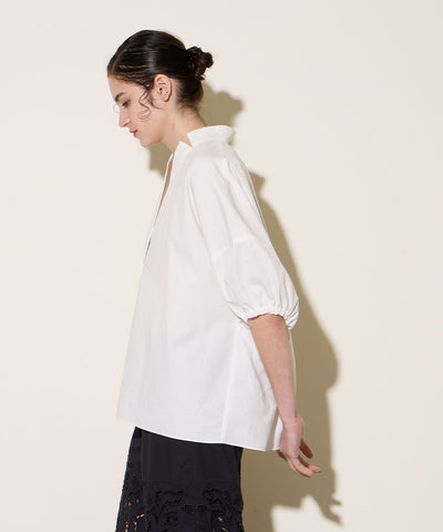 Gather Sleeve Skipper スキッパー シャツ