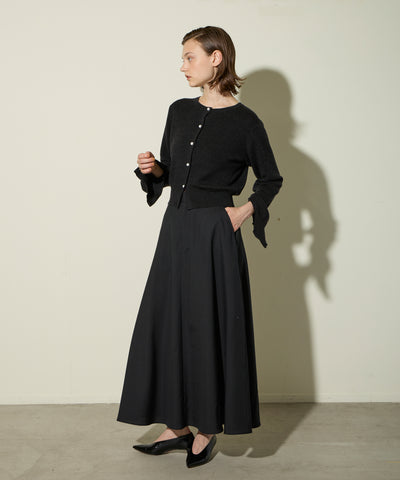 WASHABLE KNIT CARDIGAN WITH PEARL BOTTONS ニットカーディガン
