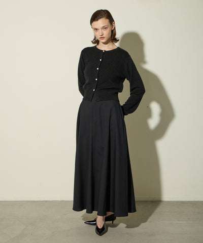 WASHABLE KNIT CARDIGAN WITH PEARL BOTTONS ニットカーディガン