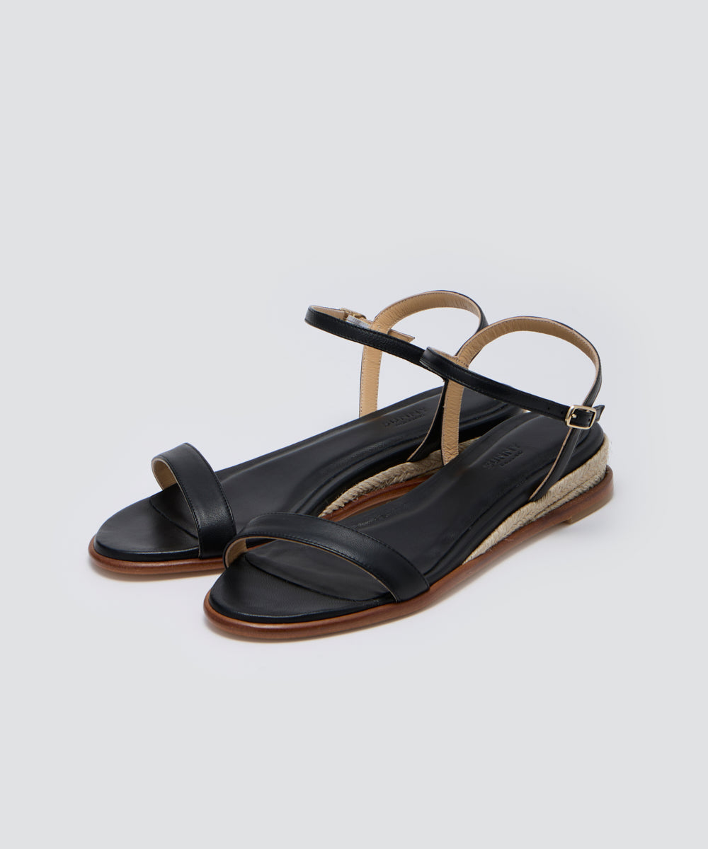 ACACIA サンダル 3.0cm BLACK