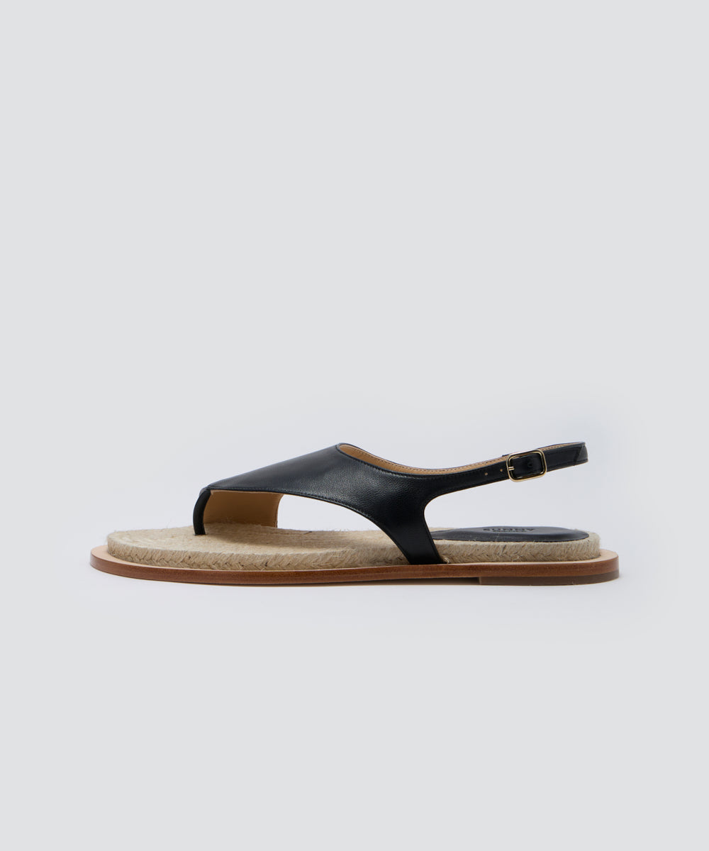 DENIA トングサンダル 1.0cm BLACK