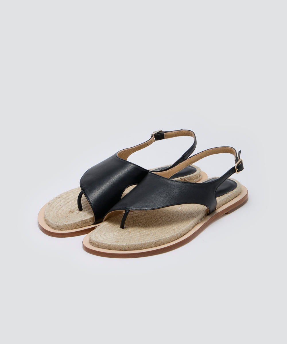 DENIA トングサンダル 1.0cm BLACK