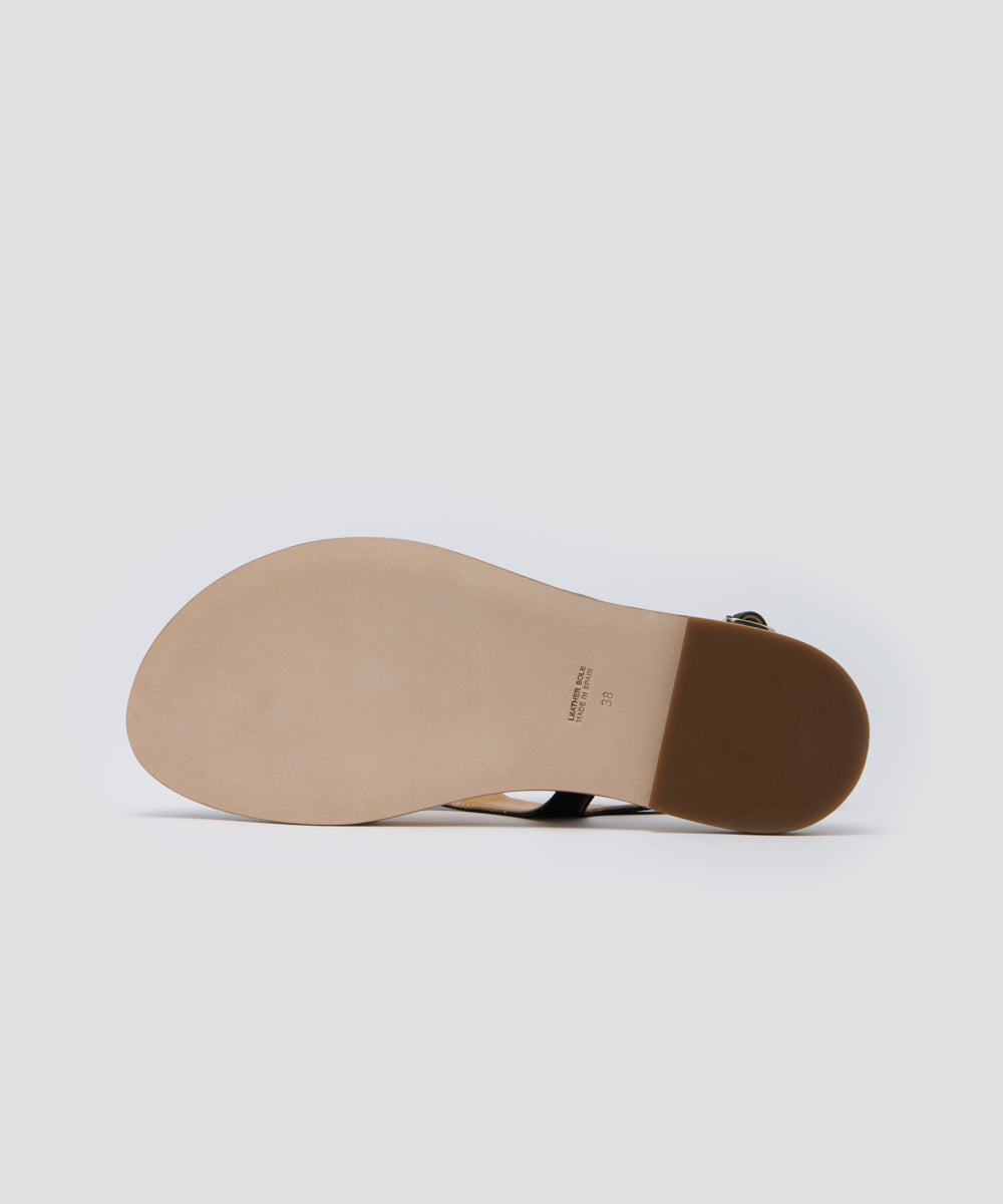 DENIA トングサンダル 1.0cm BLACK