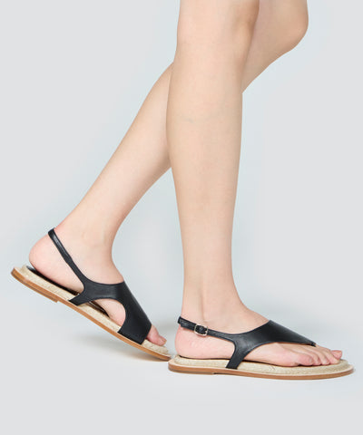 DENIA トングサンダル 1.0cm BLACK