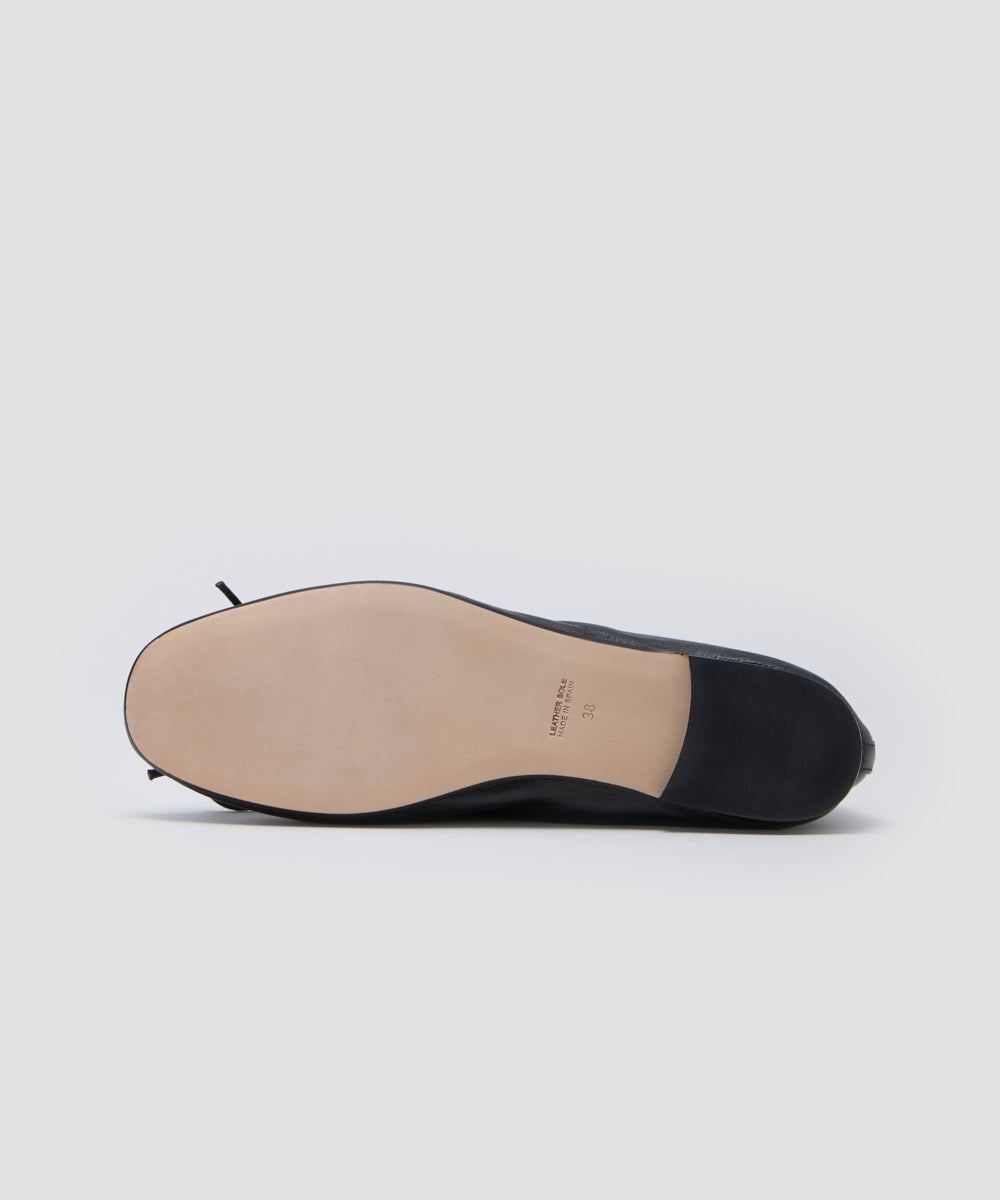 PELLICO SUNNY | スムースレザー バレエシューズ 1.0cm BLACK