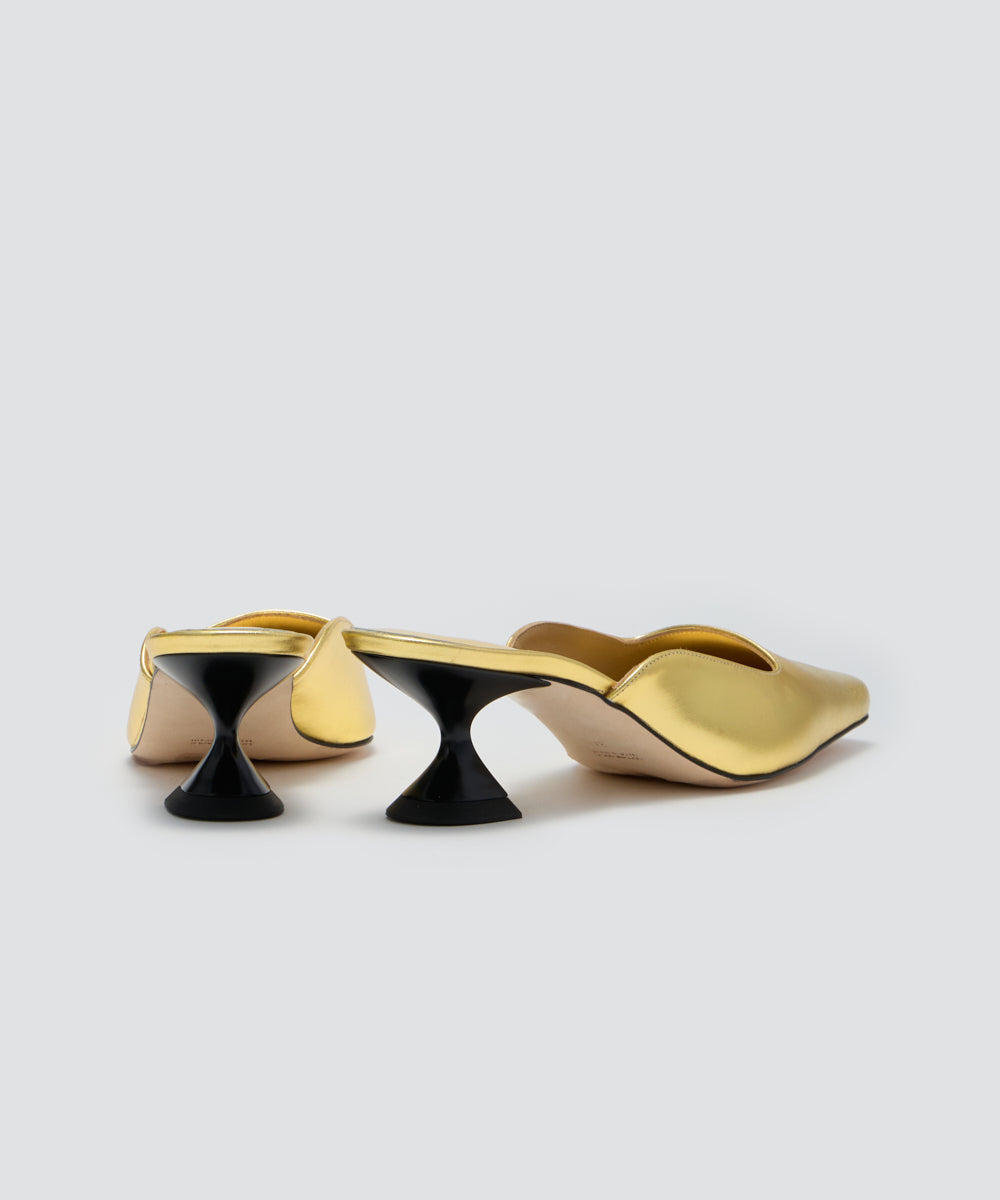 【SALE対象】SANTS ミュール 4.0cm GOLD