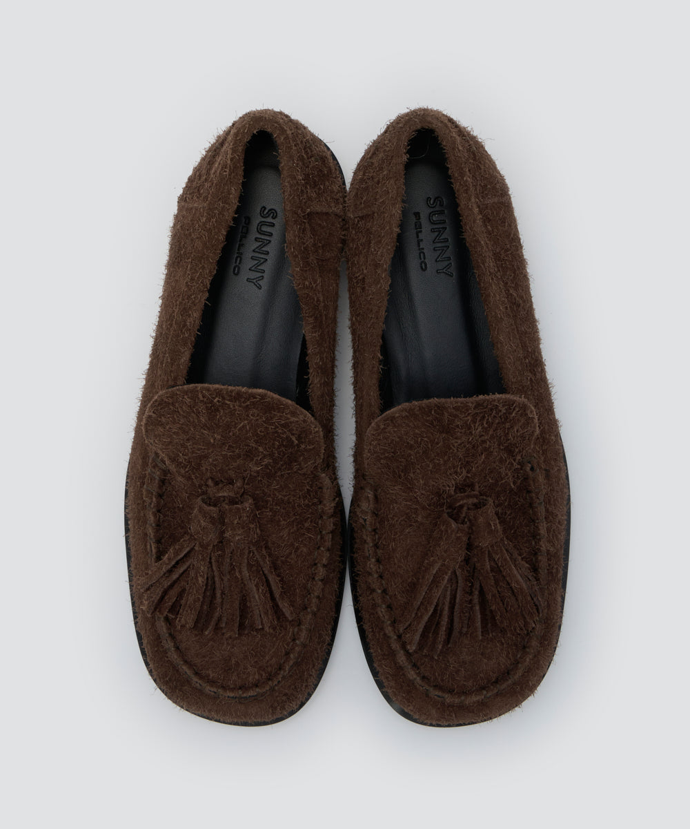 【希少】CENTRAL ダークブラウン スエード タッセルローファー　24㎝相当 Crockett＆Jones クロケット＆ジョーンズ CAVENDISH タッセル