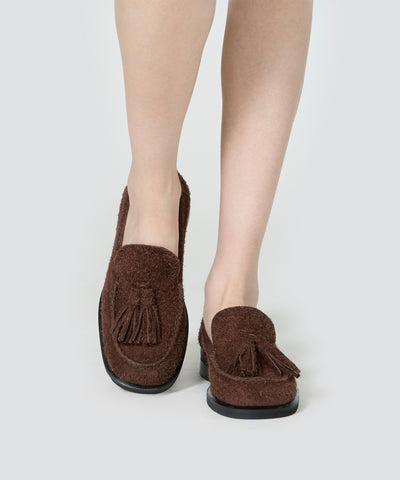 SCROFA タッセル ローファー 2.5cm BROWN