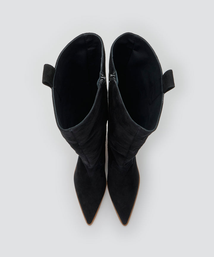 PELLICO SUNNY | スウェード ロングブーツ 5.5cm BLACK - アマン