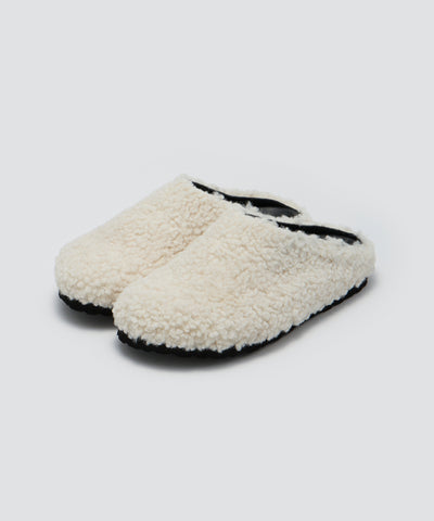 BILBAO ファー クロッグ 1.0cm WHITE