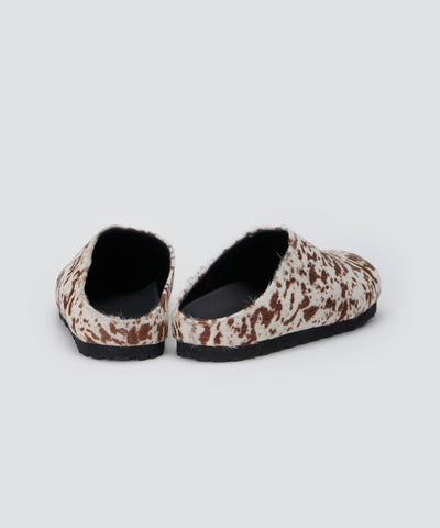 BILBAO アニマル クロッグ 1.0cm WHITE BROWN