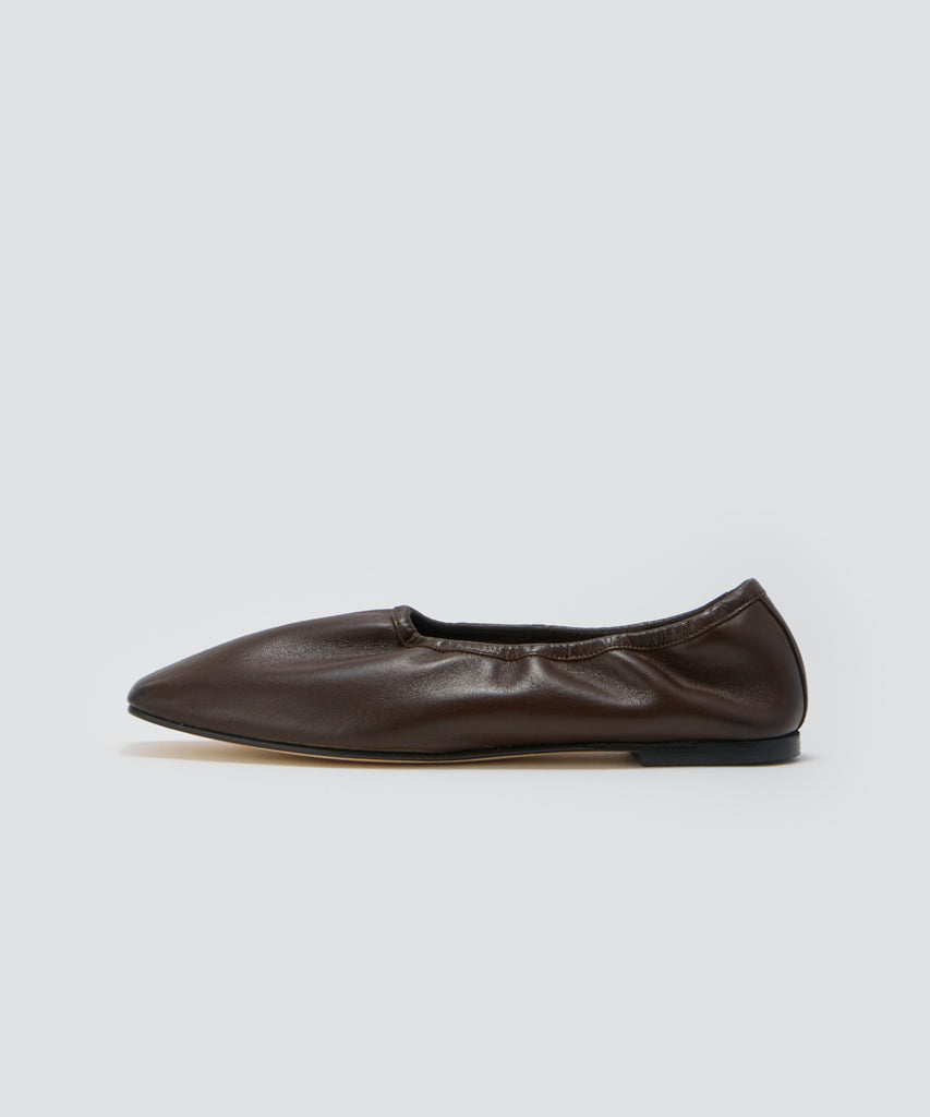 PELLICO SUNNY | ESPIGA スムースレザー フラットシューズ 1.0cm BROWN