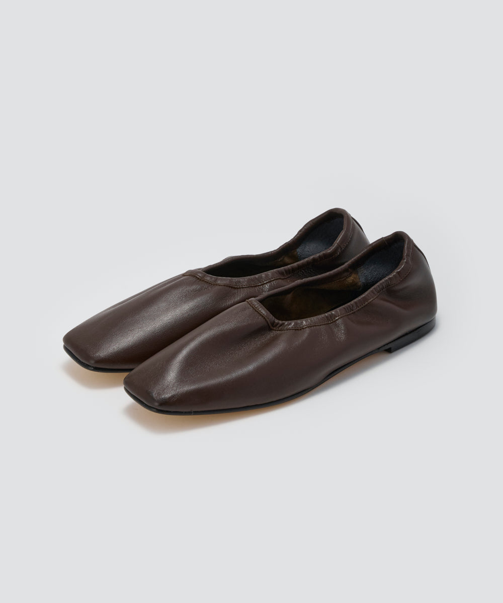 PELLICO SUNNY | スムースレザー フラットシューズ 1.0cm BROWN