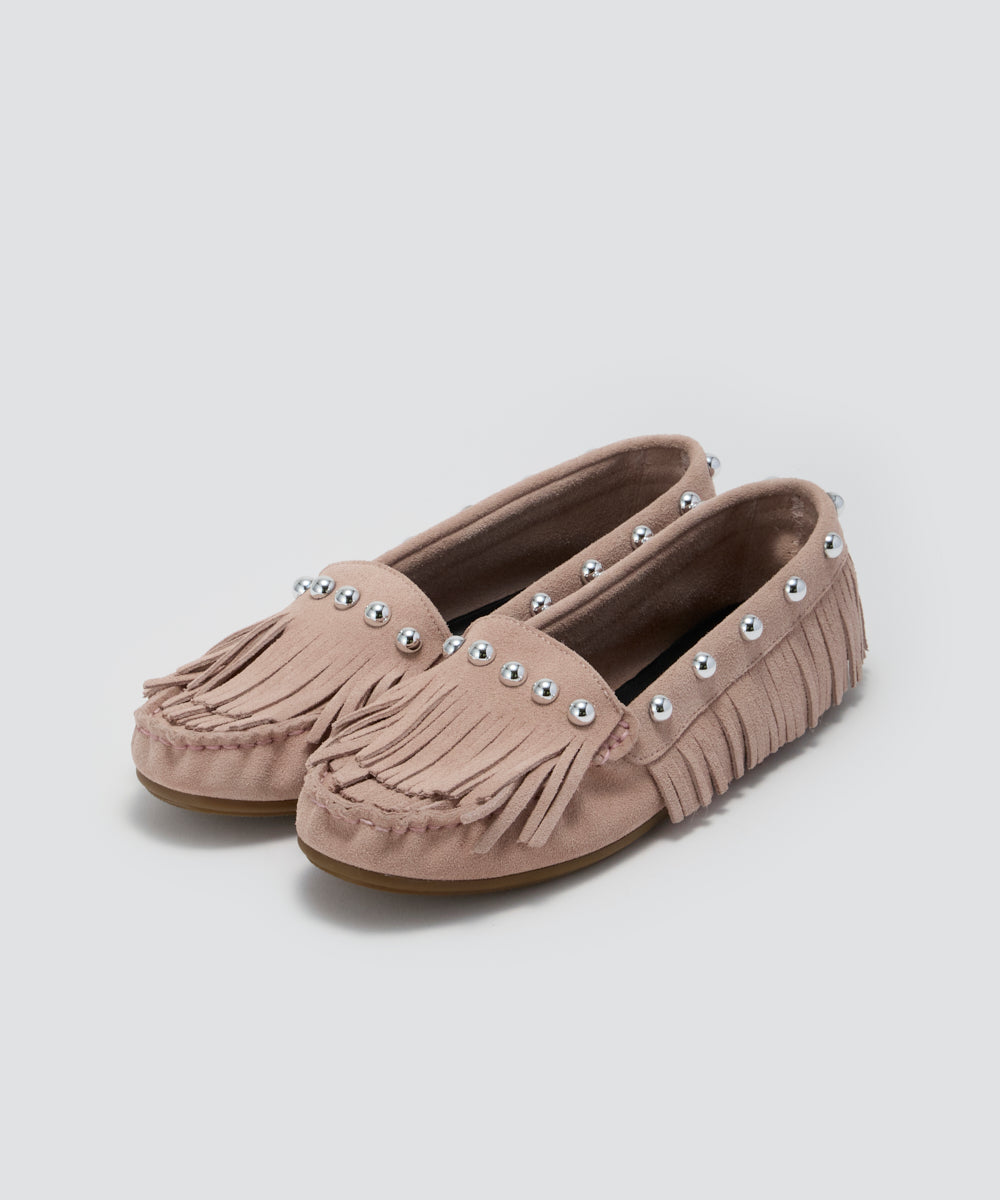 PELLICO SUNNY | SACO スタッズ モカシン 1.0cm PINK - アマン