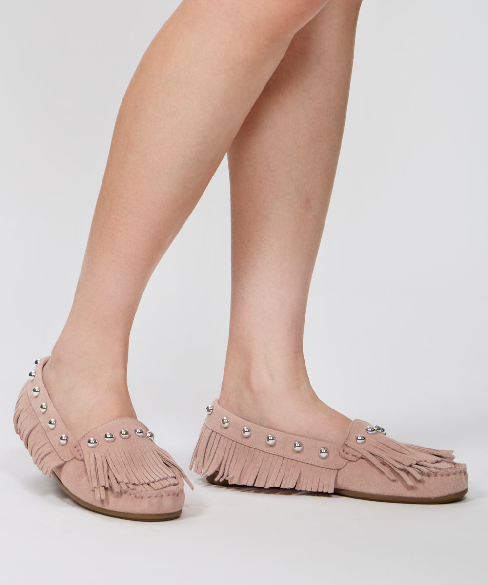 PELLICO SUNNY | SACO スタッズ モカシン 1.0cm PINK - アマン