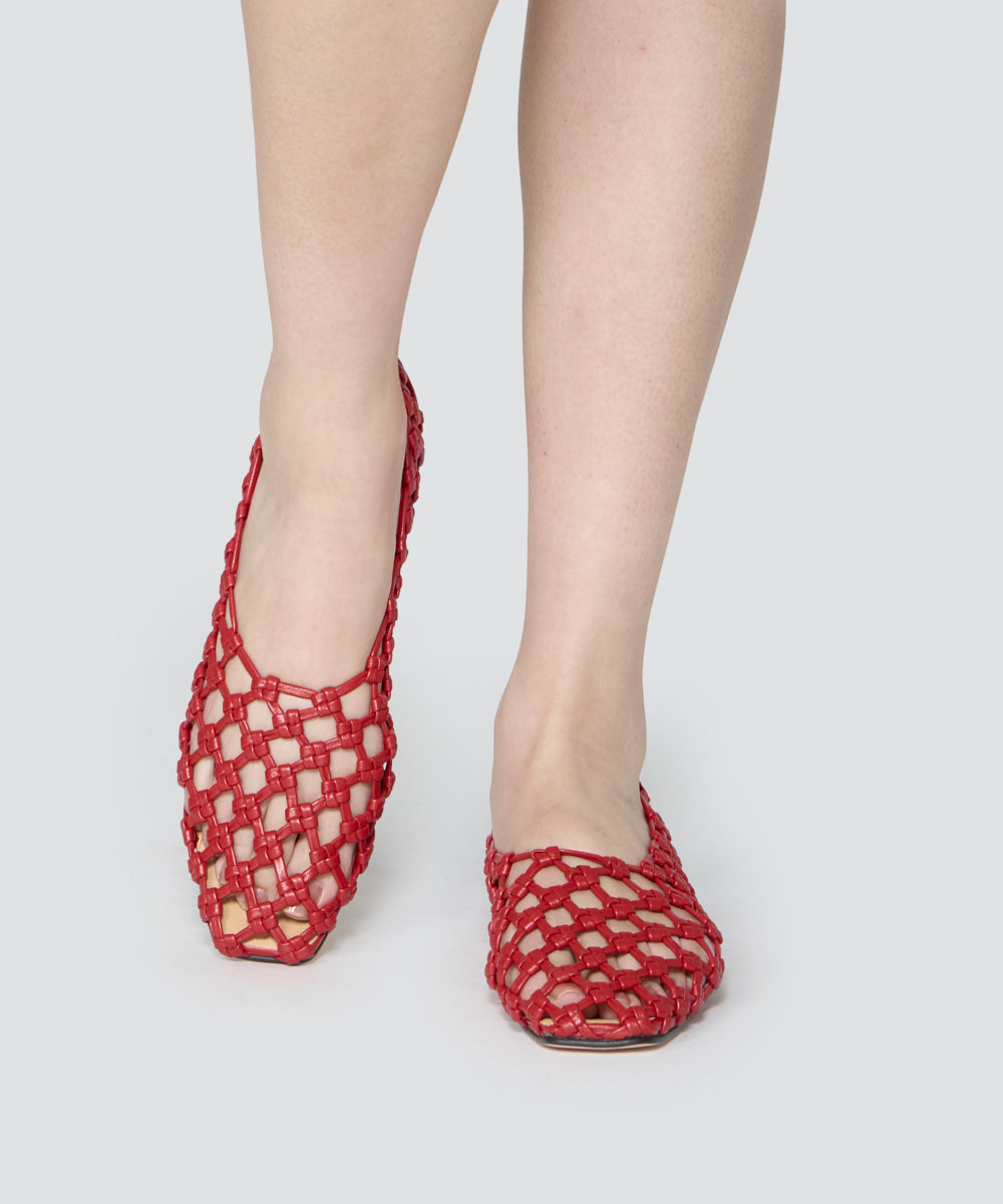 PELLICO SUNNY | メッシュ フラット 1.0cm RED - アマンオンライン