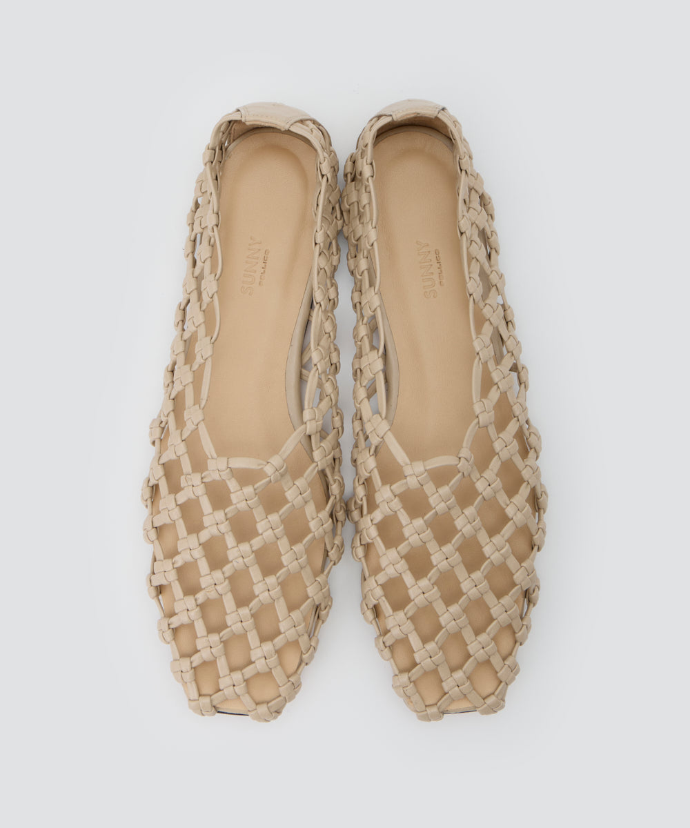 PELLICO SUNNY | メッシュ フラット 1.0cm BEIGE - アマンオンライン