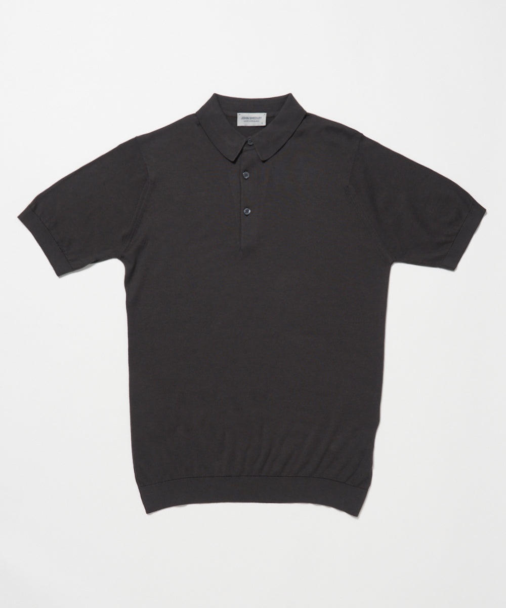 コットンニットポロ