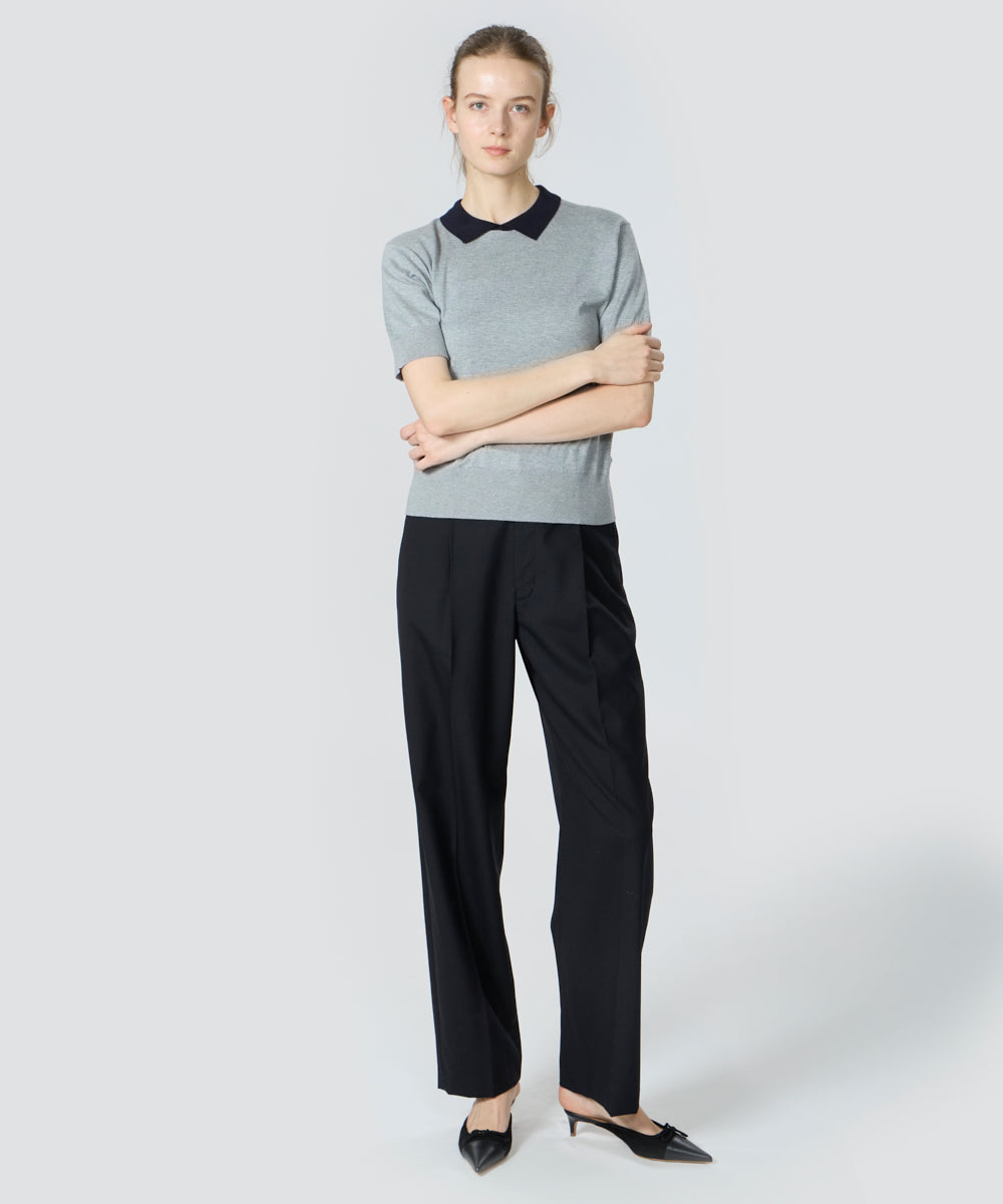 クレリックポロ SILVER/NAVY