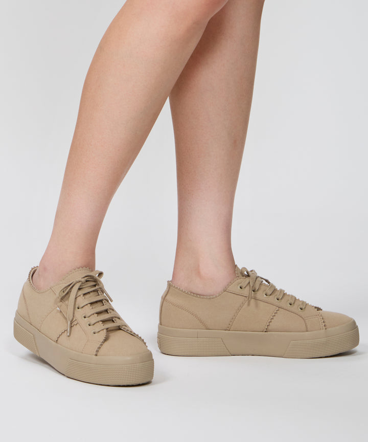 PELLICO | PELLICOxSUPERGA 撥水 スウェードスニーカー 3.5cm BEIGE