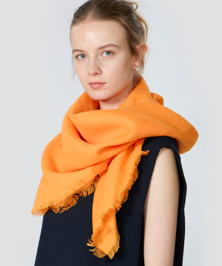 オーガニックリネンドライキャンバススクエアストール