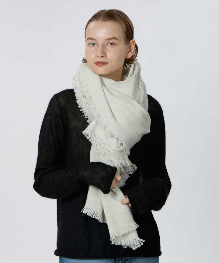 稀少【ソロイスト２０AW】ラムウールアタッチメントショール★ストール★宮下貴裕 稀少【ソロイスト20AW】ラムウールアタッチメントショール