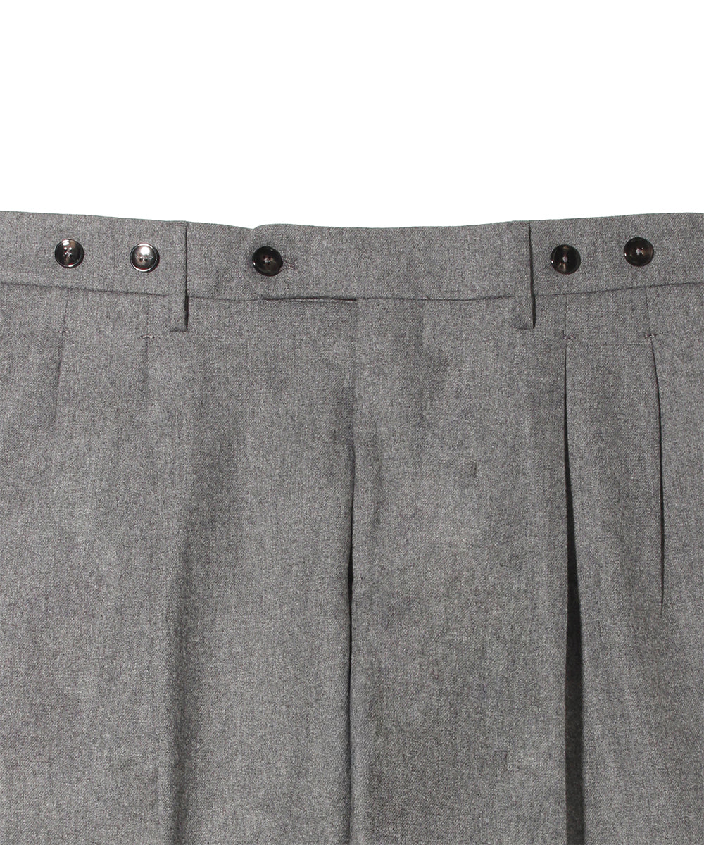 HBARBER 【干場義雅氏別注モデル】ツープリーツテーパードパンツ/H BARBER(アッカ バーバー)/RWSLTX