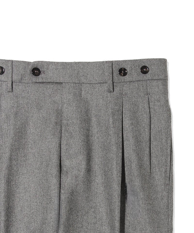 HBARBER 【干場義雅氏別注モデル】ツープリーツテーパードパンツ/H BARBER(アッカ バーバー)/RWSLTX