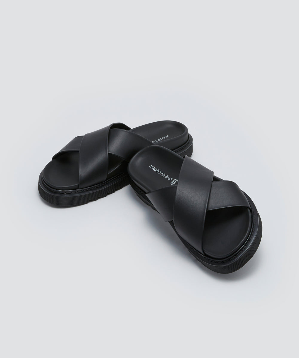 MAURO de BARI マウロデバーリ本革メンズサンダル40 26cm