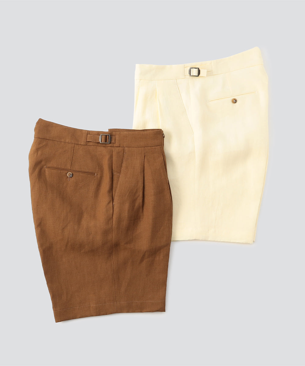 SCOTCH SHORTS(スコッチショーツ)VT1330<br>ツープリーツアジャスター付き ショートパンツ