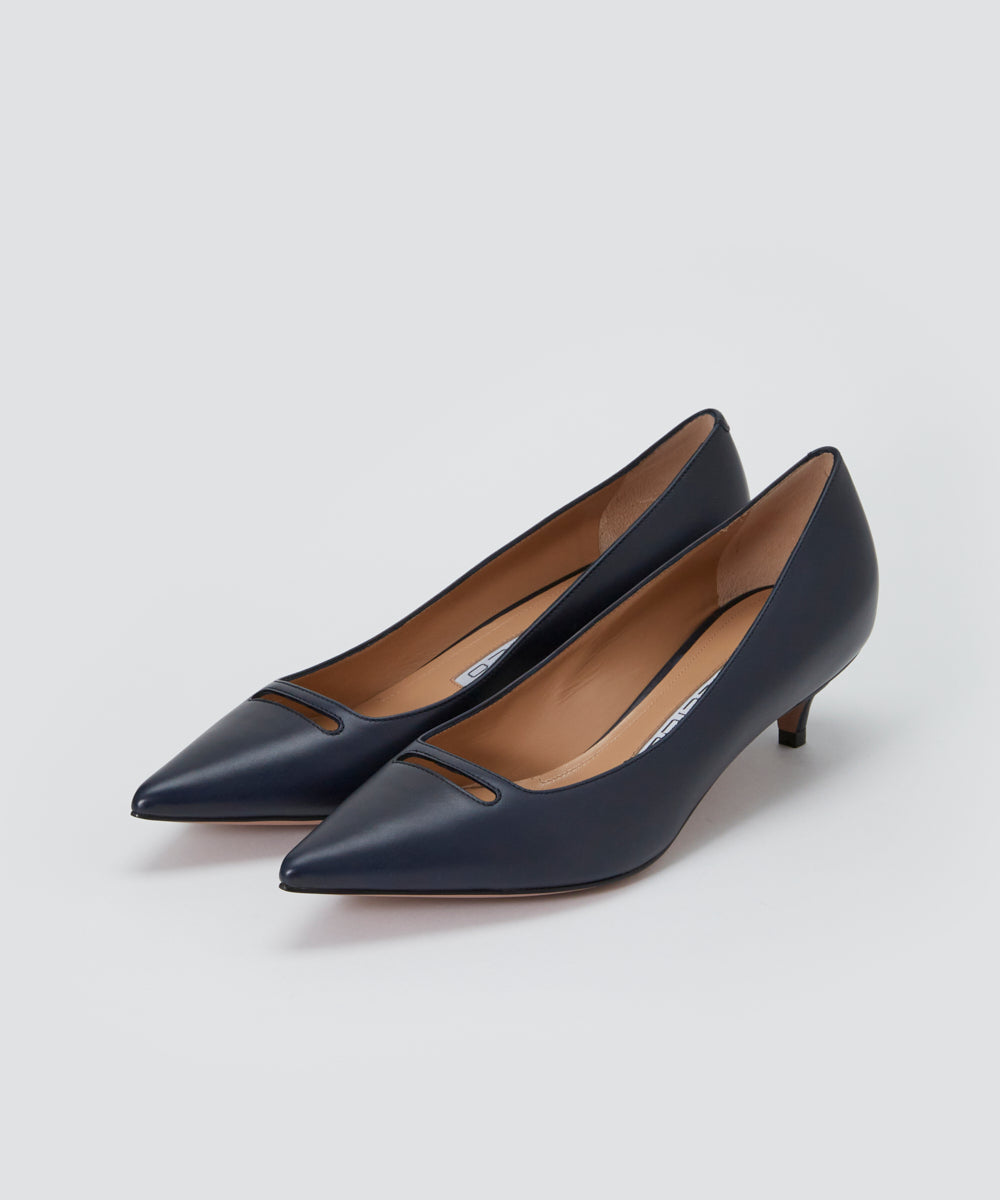 PELLICO アネッリ スムース パンプス 3.5cm NAVY パンプス AMAN ONLINE ...