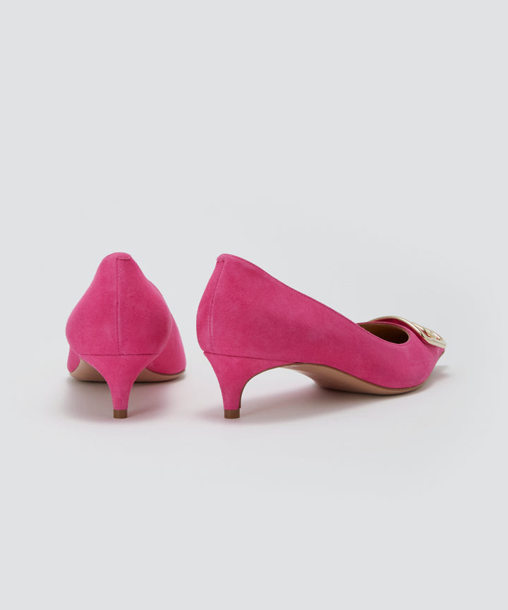 PELLICO CUORE デュエ アネッリ スウェード パンプス 3.5cm