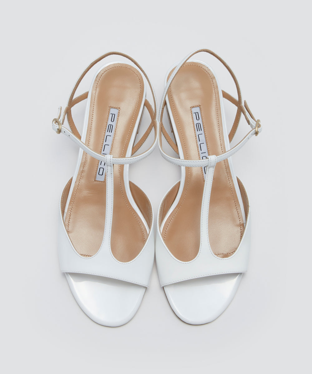 SAMI Tストラップ サンダル 1.0cm WHITE