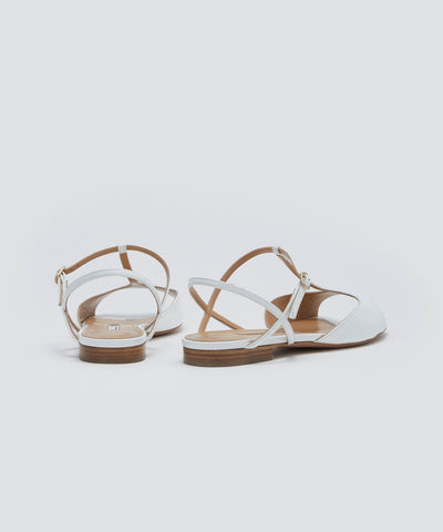 SAMI Tストラップ サンダル 1.0cm WHITE