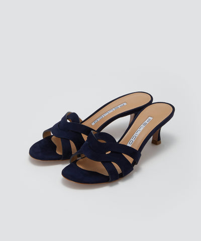 SAMI レガータ サンダル 5.0cm NAVY
