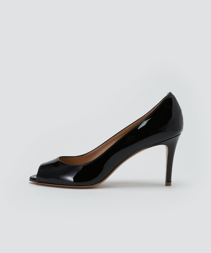 PELLICO オープントゥ パンプス 8.0cm BLACK パンプス AMAN PELLICO オープントゥ パンプス 8.0cm BLACK パンプス AMAN
