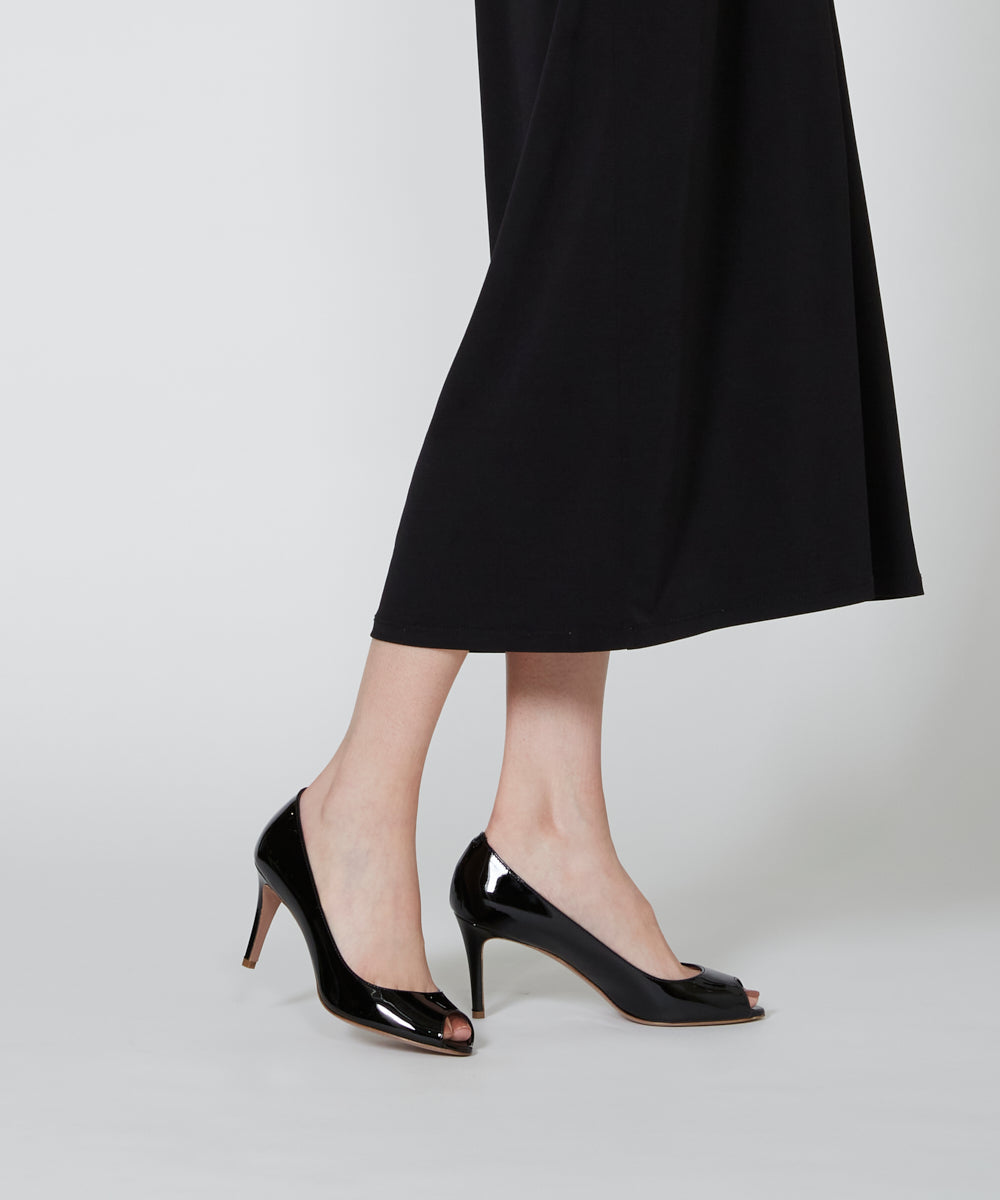 PELLICO オープントゥ パンプス 8.0cm BLACK パンプス AMAN PELLICO オープントゥ パンプス 8.0cm BLACK パンプス AMAN