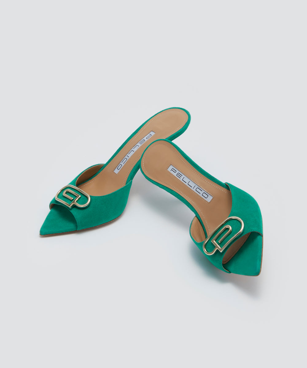 PELLICO MARINE コネッソ ペリーコ サンダル 8.0cm EMERALD