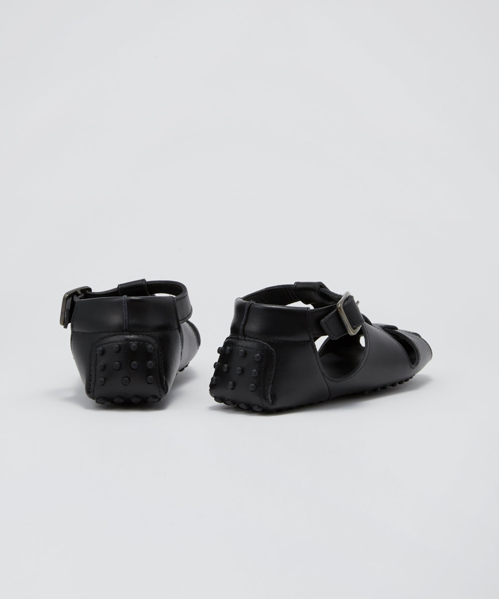 【OUTLET対象】SOFIA 0.5cm グルカサンダル BLACK