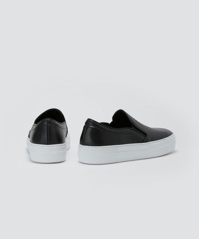 GIOIA ウィメンズ スムース スリッポン 3.5㎝ BLACK