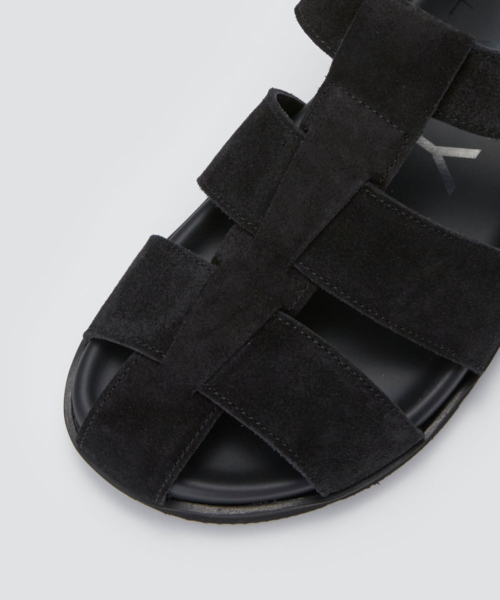 PELLICO SUNNY スウェード グルカサンダル 2.0cm BLACK サンダル