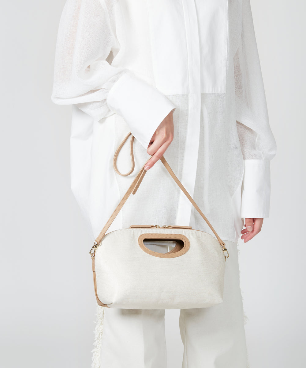 ANELLI REVERSE MINI バッグ NATURAL/CAPPUCCINO